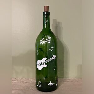 Decorated Wine Bottle, Guitars, Music, Decorated Bottles, Home Decor, Gifts